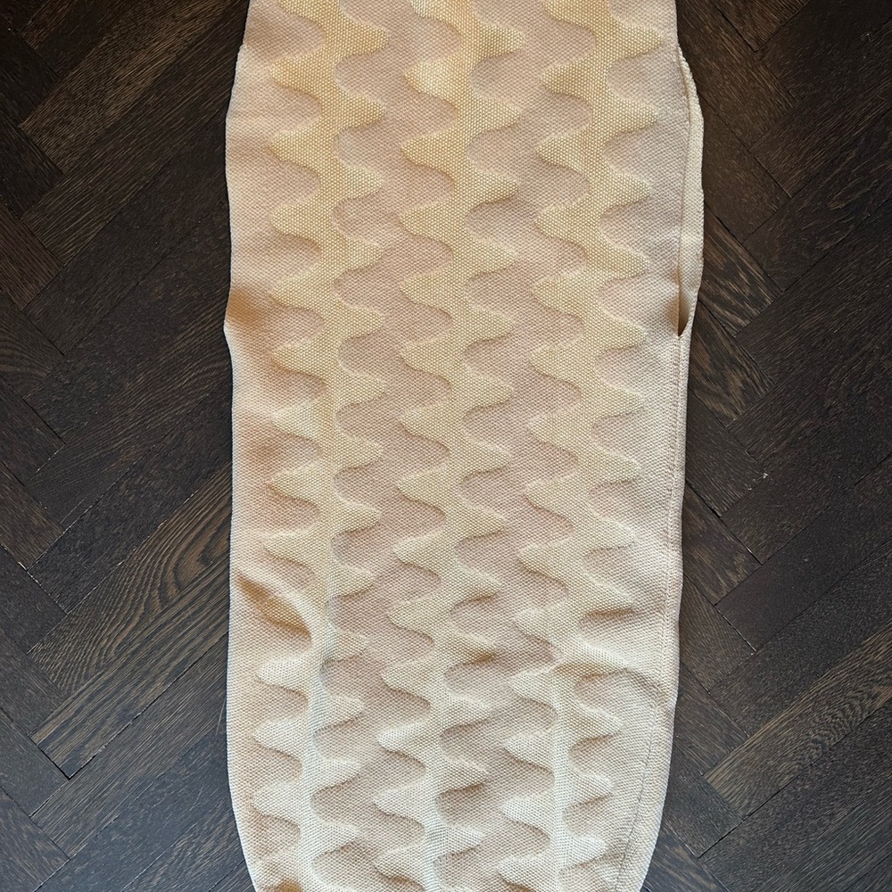 🔖NWT Nanushka Bria Creme Tubular Jacquard Mid Length Skirt - Picture 10 of 13